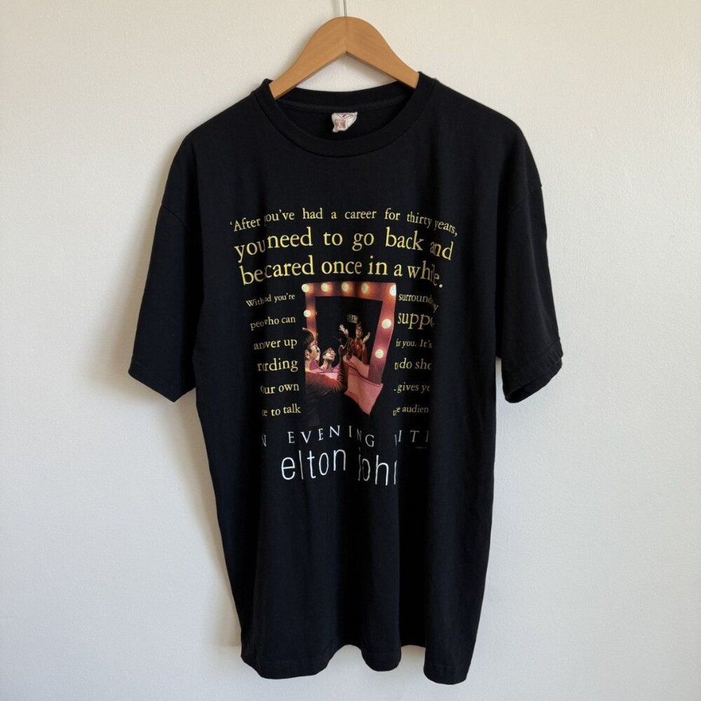 Vintage 1999 An Evening with Elton John Tour T-Shirt Size XL